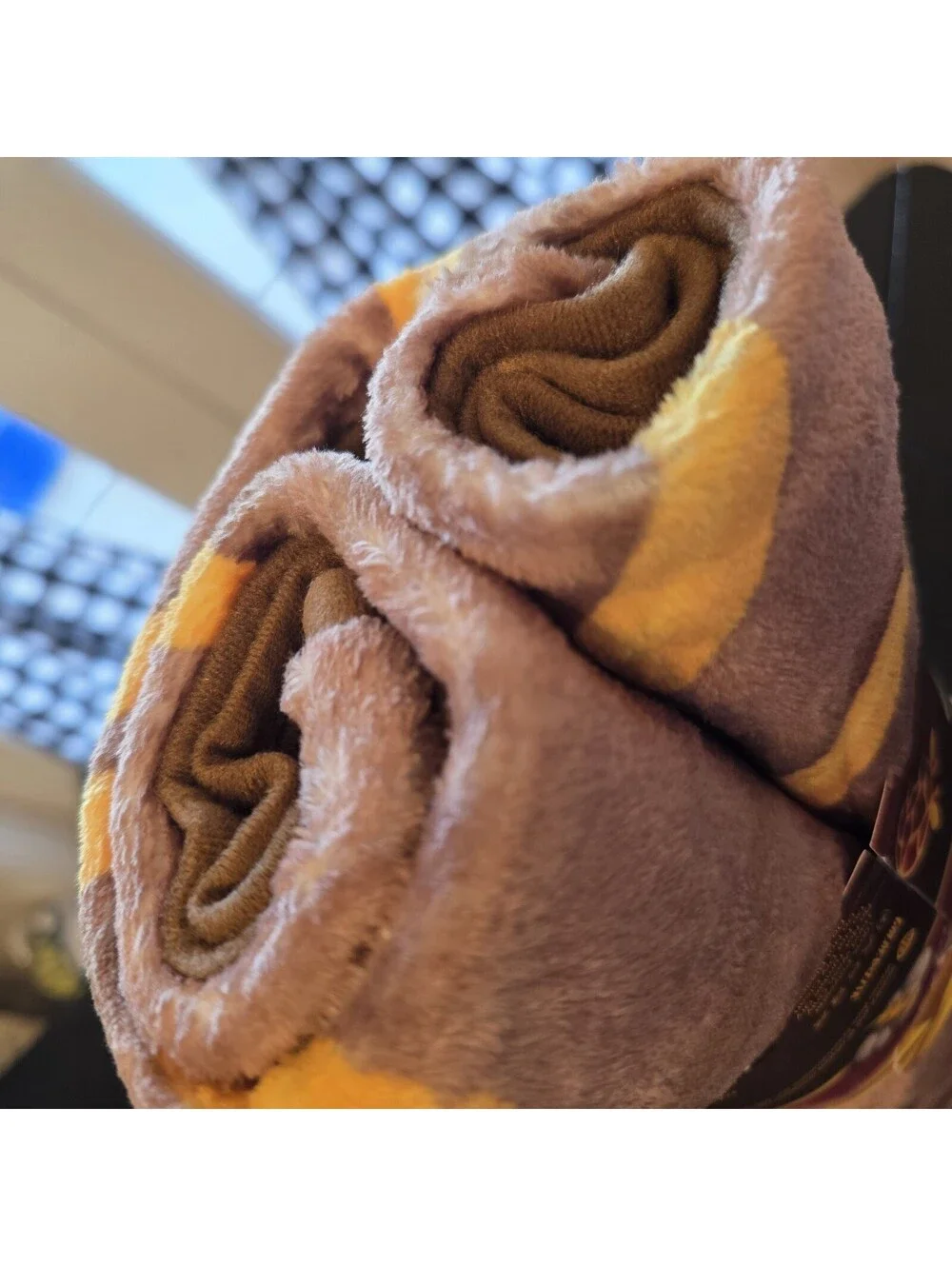 Wonka Chocolate Bar Fleece Throw Blanket Warner Bros New With Tags
